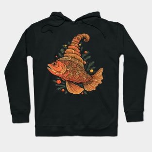 Salmon Christmas Hoodie